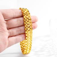 Brass Bracelet, gold color plated, for man, 16.5mm Approx 8.46 Inch 