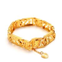Brass Bracelet, gold color plated, for man, 14.5mm Approx 7.48 Inch 