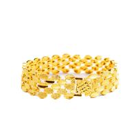 Bracelets en laiton, Placage de couleur d'or, pour homme, 15.5mm Environ 8.46 pouce, Vendu par PC