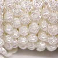 Moda cuentas Strand, Perlas de plástico ABS, beige, 12mm, 9m/Carrete, Vendido por Carrete