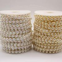 Mode Perlen Strang, ABS-Kunststoff-Perlen, Elephant, plattiert, keine, 8mm, 20m/Spule, verkauft von Spule