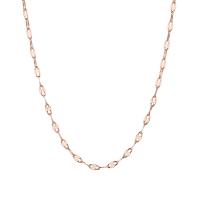 Stainless Steel Chain Necklace, fashion jewelry & for woman, rose gold color 