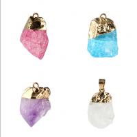 Joyas de piedras preciosas colgante, Piedra natural, Irregular, para mujer, más colores para la opción, 20-30mm, Vendido por UD