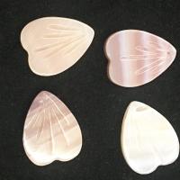 Coque rose pendentifs, Nacre perles, coeur, poli, DIY, couleurs mélangées Vendu par PC