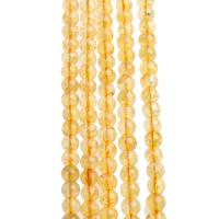 Citrin Naturperlen, Gelbquarz Perlen, gelb, 8mm, 48PCs/Strang, verkauft von Strang