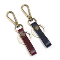Zinc Alloy Key Clasp, with PU Leather, fashion jewelry & Unisex 