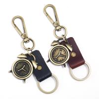 Zinc Alloy Key Clasp, with PU Leather, fashion jewelry & Unisex 