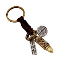 Zinc Alloy Key Clasp, with PU Leather, fashion jewelry & Unisex, 110mm 