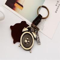 Zinc Alloy Key Clasp, with PU Leather, fashion jewelry & for man, 110mm 