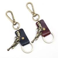 Zinc Alloy Key Clasp, with PU Leather, Unisex 