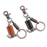 Zinc Alloy Key Clasp, with PU Leather, for man 120mm 