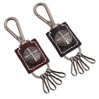 Zinc Alloy Key Clasp, with PU Leather, for man 150mm 