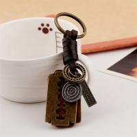 Zinc Alloy Key Clasp, with PU Leather, for man, 120mm 