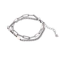 Fashion Zinc Alloy Bracelets, fashion jewelry & for woman, silver color 