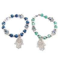 Bracelets de Murano de turque, chalumeau, avec alliage de zinc, Mal Hamsa yeux, pour femme, plus de couleurs à choisir 0c Vendu par PC