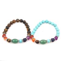 Gemstone Bracelets, Natural Stone, with Zinc Alloy, for woman 0c 