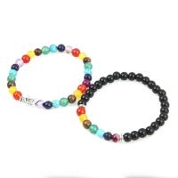 Gemstone Bracelets, Natural Stone, with Zinc Alloy, for woman 