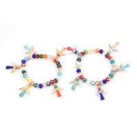 Lampwork Bracelets, with Zinc Alloy, for woman 