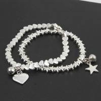 Fashion Zinc Alloy Bracelets, for woman, silver color [
