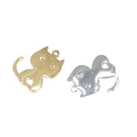 Stainless Steel Animal Pendants, Cat Approx 1mm 