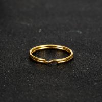 Eisen Schlüssel Split Ring, Kreisring, goldfarben, 1.5x25mm, verkauft von PC