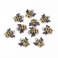 Zinc Alloy Enamel Pendants, Bee, DIY Approx 2mm 