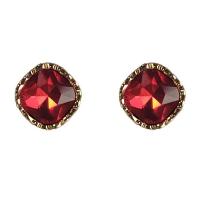 Crystal Jewelry Earring, Zinc Alloy, with Crystal, gold color plated & for woman 