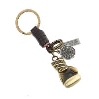 Zinc Alloy Key Clasp, with PU Leather, for man 