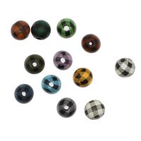 Perles en bois teints, Rond, plus de couleurs à choisir Environ 4mm, Vendu par PC