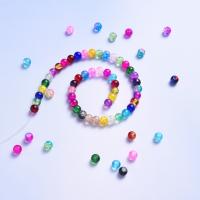 Crackle Glass Beads, Round, DIY 