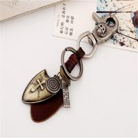Zinc Alloy Key Clasp, with PU Leather, for man, 150mm 