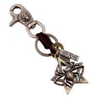 Zinc Alloy Key Clasp, with PU Leather, for man, 160mm 