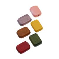 Perles en bois teints, rectangle, plus de couleurs à choisir Environ 1mm, Vendu par PC