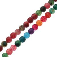 Natürliche Crackle Achat Perlen, rund, DIY, keine, 6mm,8mm,10mm, verkauft von Strang