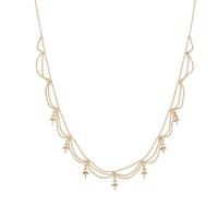 Латунь аксессуары ожерелья, плакирован золотом, DIY & Женский, длина:Приблизительно 17.71 дюймовый, продается PC
