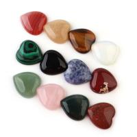 Кабошоны из драгоценных камней, Природный камень, Сердце, полированный, DIY & разный размер для выбора, Много цветов для выбора, 5ПК/сумка, продается сумка