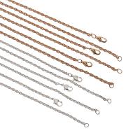 Cadena del collar de hierro, fundición, chapado, Joyería & Bricolaje, más colores para la opción, 440x2.3mm, 5PCs/Bolsa, Vendido por Bolsa