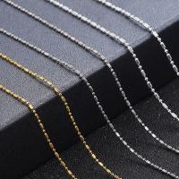 Collier chaîne en fer, Placage, bijoux de mode & DIY & chaîne à billes & styles différents pour le choix, plus de couleurs à choisir Vendu par sac