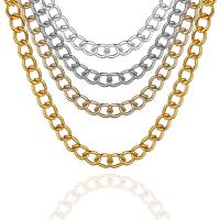 Collier chaîne en fer, Placage, bijoux de mode & DIY & chaîne de torsion ovale, plus de couleurs à choisir Vendu par PC