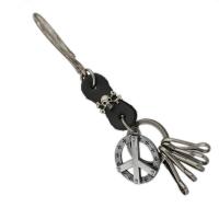 Zinc Alloy Key Clasp, with PU Leather, for man 180mm 