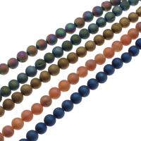 Achat Perlen, rund, druzy Stil & DIY, keine, 6mm,8mm,10mm, Länge:15 ZollInch, verkauft von Strang