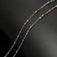 Stainless Steel Ball Chain, colorful plated, durable 1.5mm 