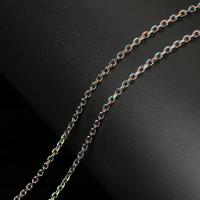 Stainless Steel Oval Chain, colorful plated, durable & DIY 