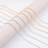 Fashion Stainless Steel Necklace Chain, plated, fashion jewelry & DIY & twist oval chain .7 Inch 