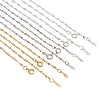 Eiserne Halskette Kette, Eisen, plattiert, Modeschmuck & DIY, keine, 2mm, Länge:15.7 ZollInch, 12PCs/Tasche, verkauft von Tasche