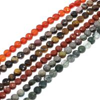 Смешанные бусы с драгоценными камнями, Природный камень, Плоская круглая форма, DIY & граненый, Много цветов для выбора длина:15 дюймовый, продается Strand