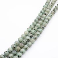 Lotus Jaspis Perlen, Lotos Jaspis, rund, poliert, DIY, gemischte Farben, verkauft von Strang