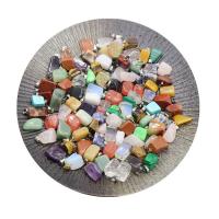 Mixed Gemstone Pendants, Quartz, irregular, DIY 20mm 