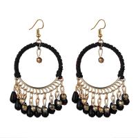 Fashion Fringe Earrings, Zinc Alloy, with Acrylic, gold color plated, folk style & for woman 