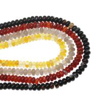 Natürliche Streifen Achat Perlen, Abakus,Rechenbrett, DIY, keine, 9x6mm, Länge:15 ZollInch, verkauft von Strang